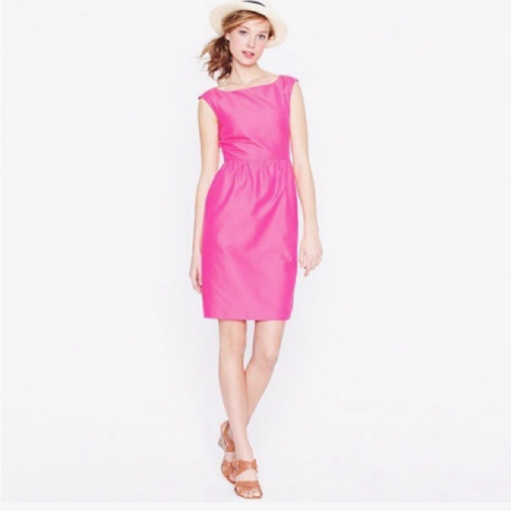 J. Crew Elegant Pink Sleeveless Dress - Lucille